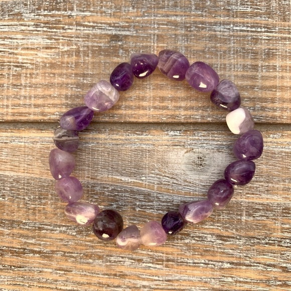 Amethyst Chakra Boho Bracelet - Picture 2 of 3